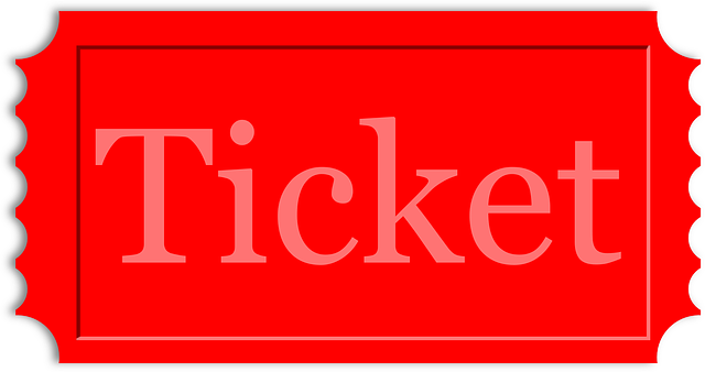 červený ticket
